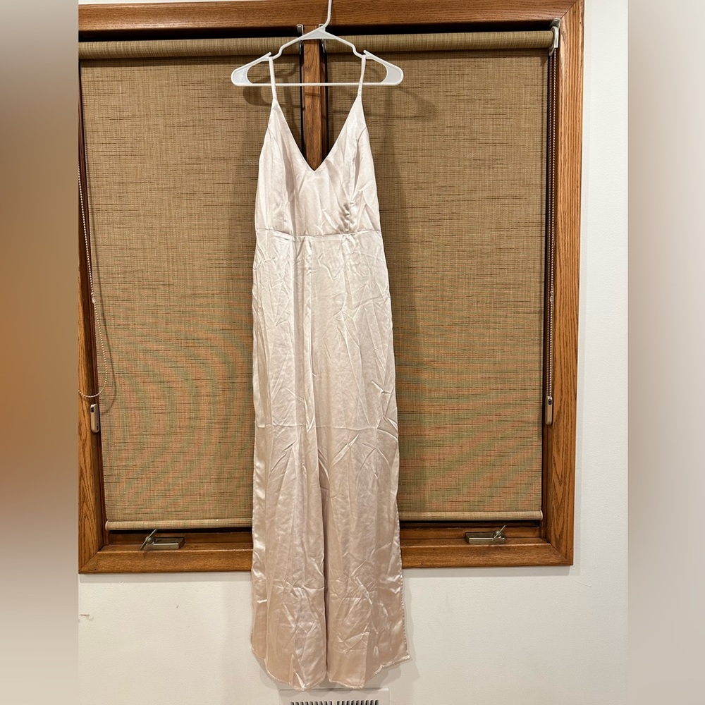 Lulus Satin Jumpsuit (never worn)
